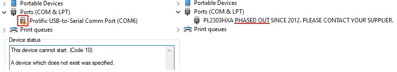 خطای PHASED OUT